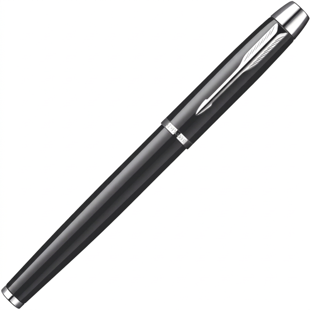 Parker IM Noir à attributs chromés – Stylo plume M avec écrin