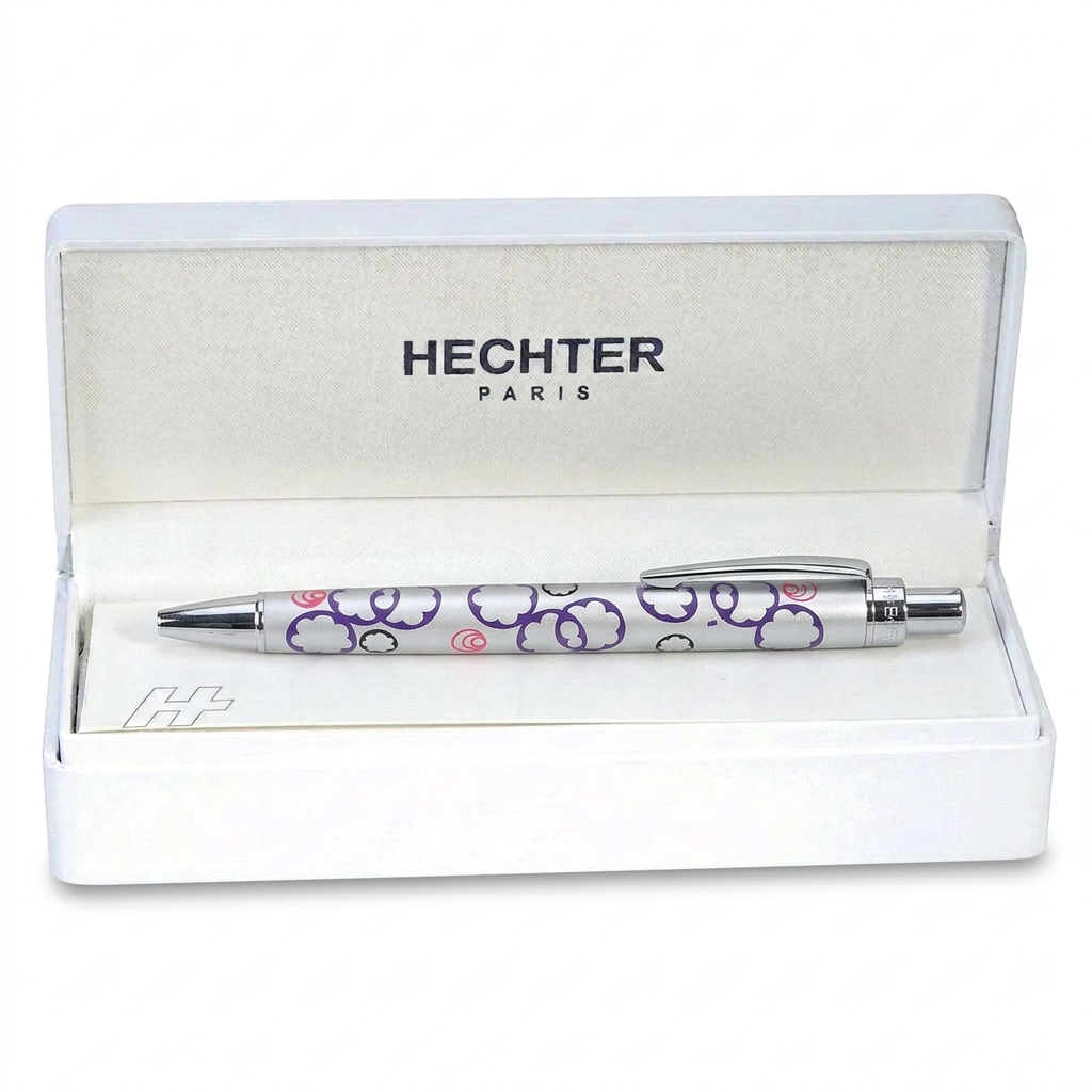 Sweet argenté violet rose en écrin blanc