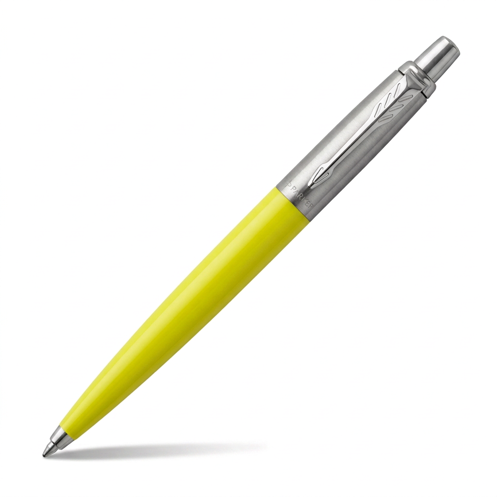 Parker Jotter jaune citron vert à 45 degrés