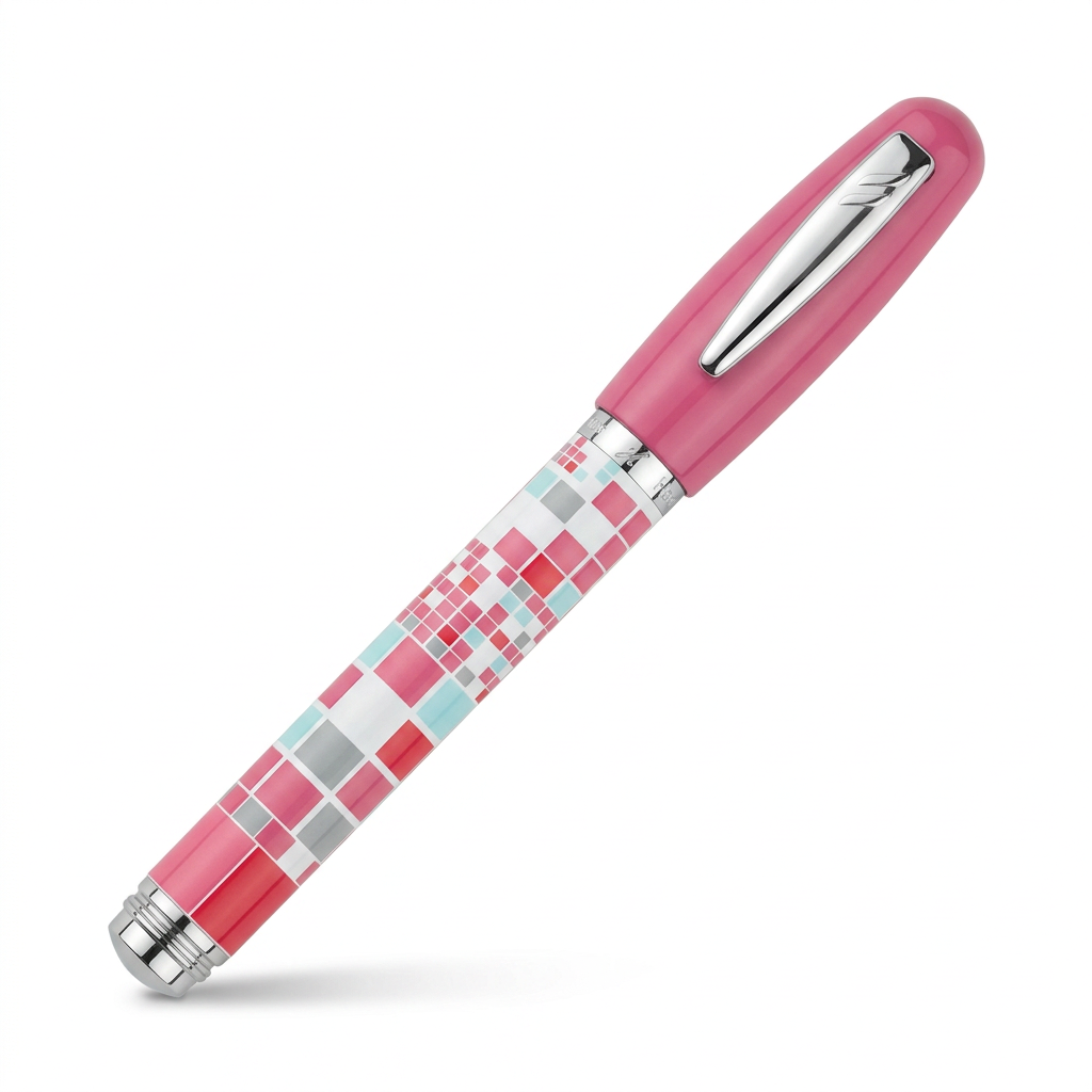 Roller Around rose mosaïque fermé à 45°